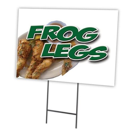 Signmission Frog Legs Yard Sign & Stake outdoor plastic coroplast window, C-1216 Frog Legs C-1216 Frog Legs